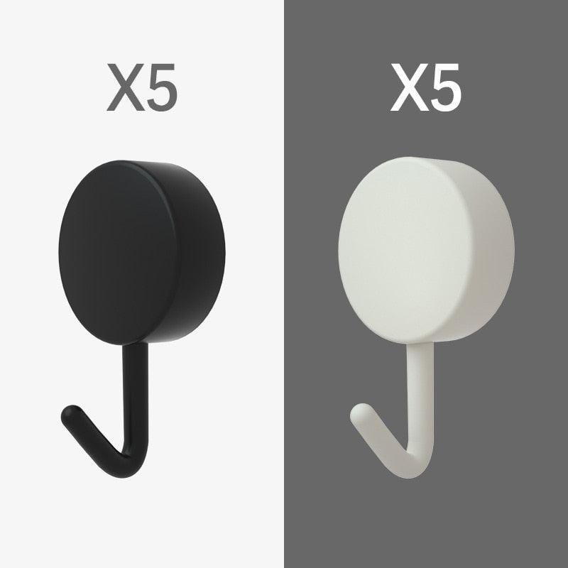10-Piece Self-Adhesive Wall Hook Set