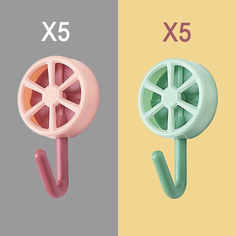 10-Piece Self-Adhesive Wall Hook Set