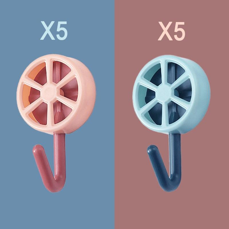 10-Piece Self-Adhesive Wall Hook Set