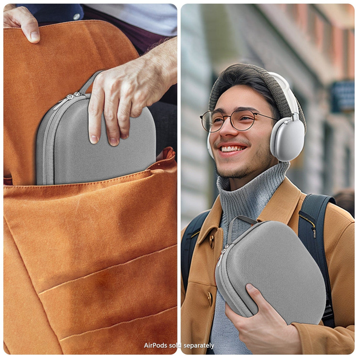 AirPods Max Case - Travel Carry, Hard Shell, Accessory Storage | Classic Series