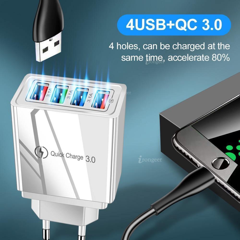 3-Port USB Wall Charger