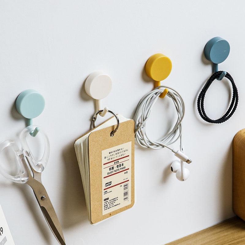 10-Piece Self-Adhesive Wall Hook Set