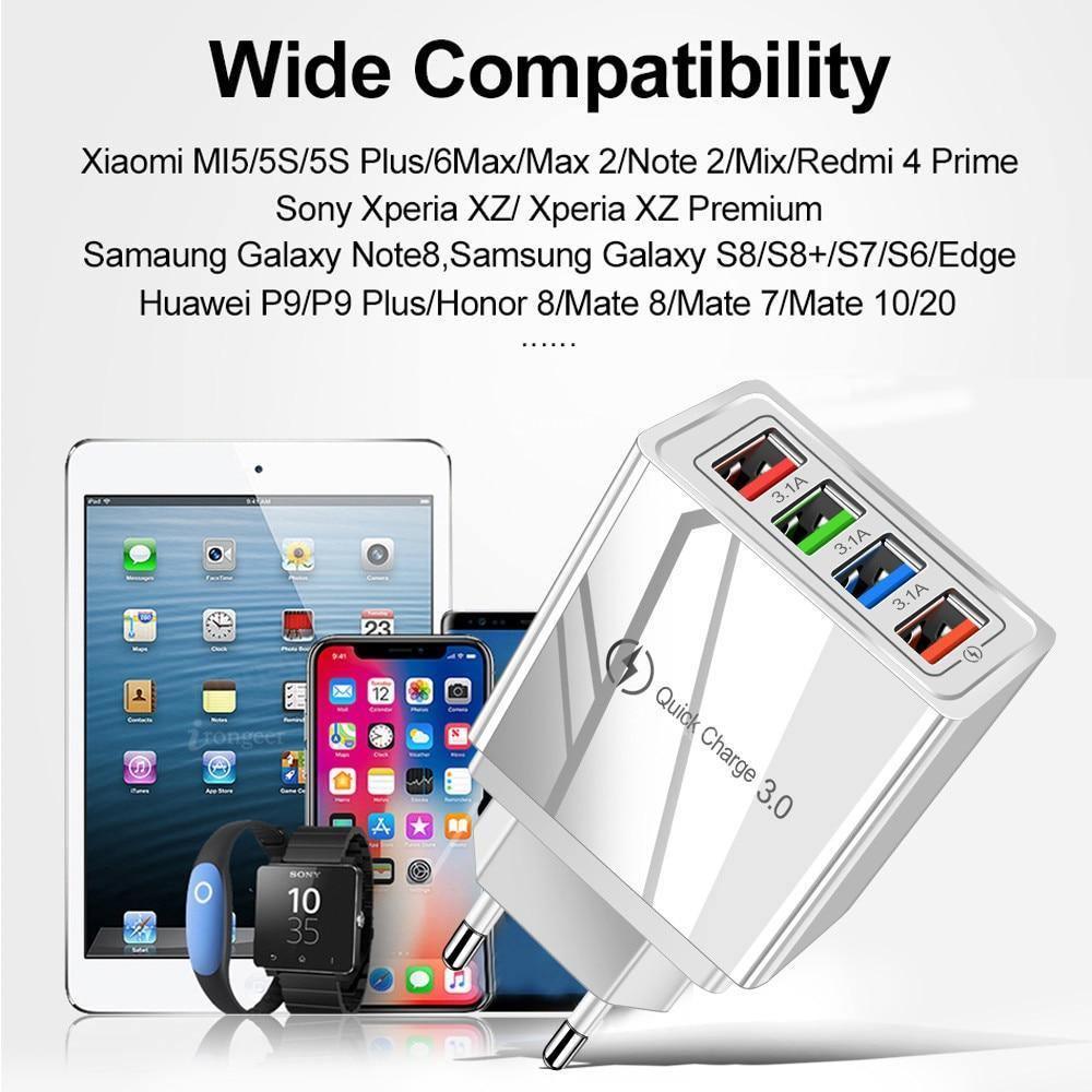 3-Port USB Wall Charger