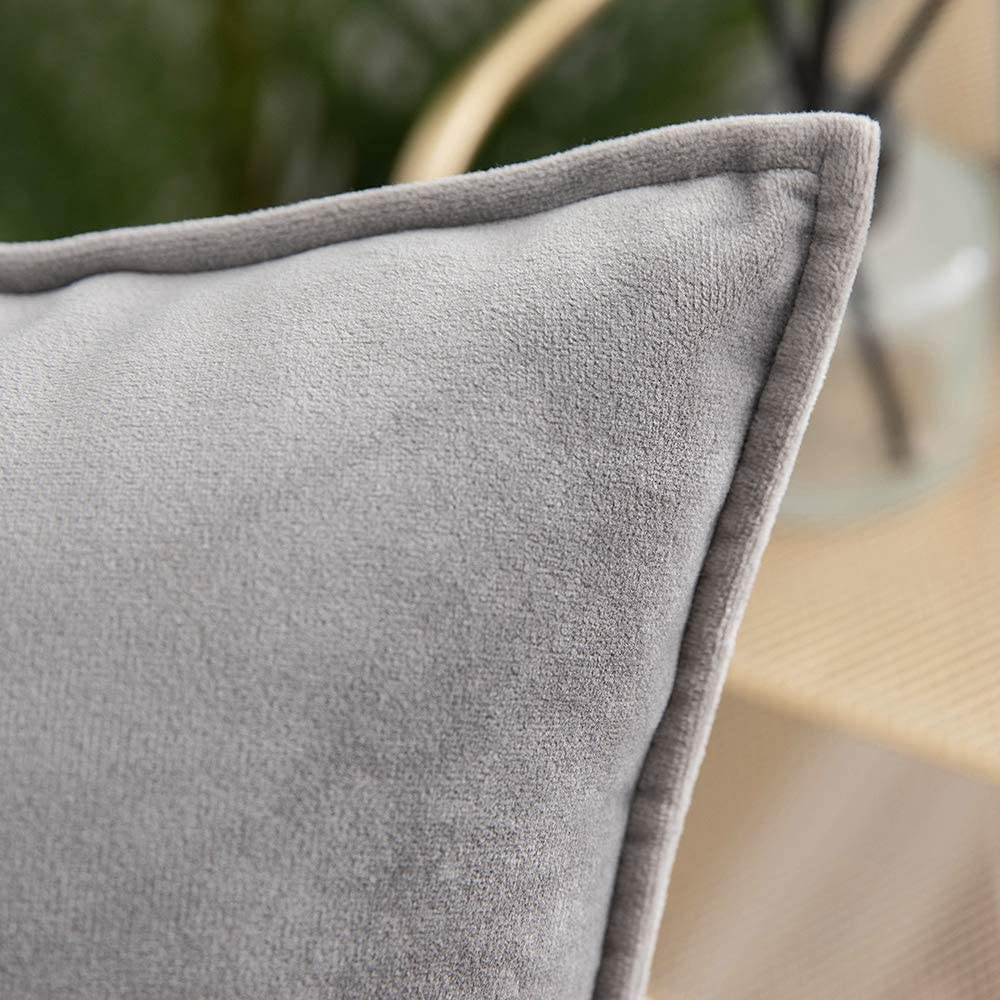 Velvet Throw Pillow with Insert