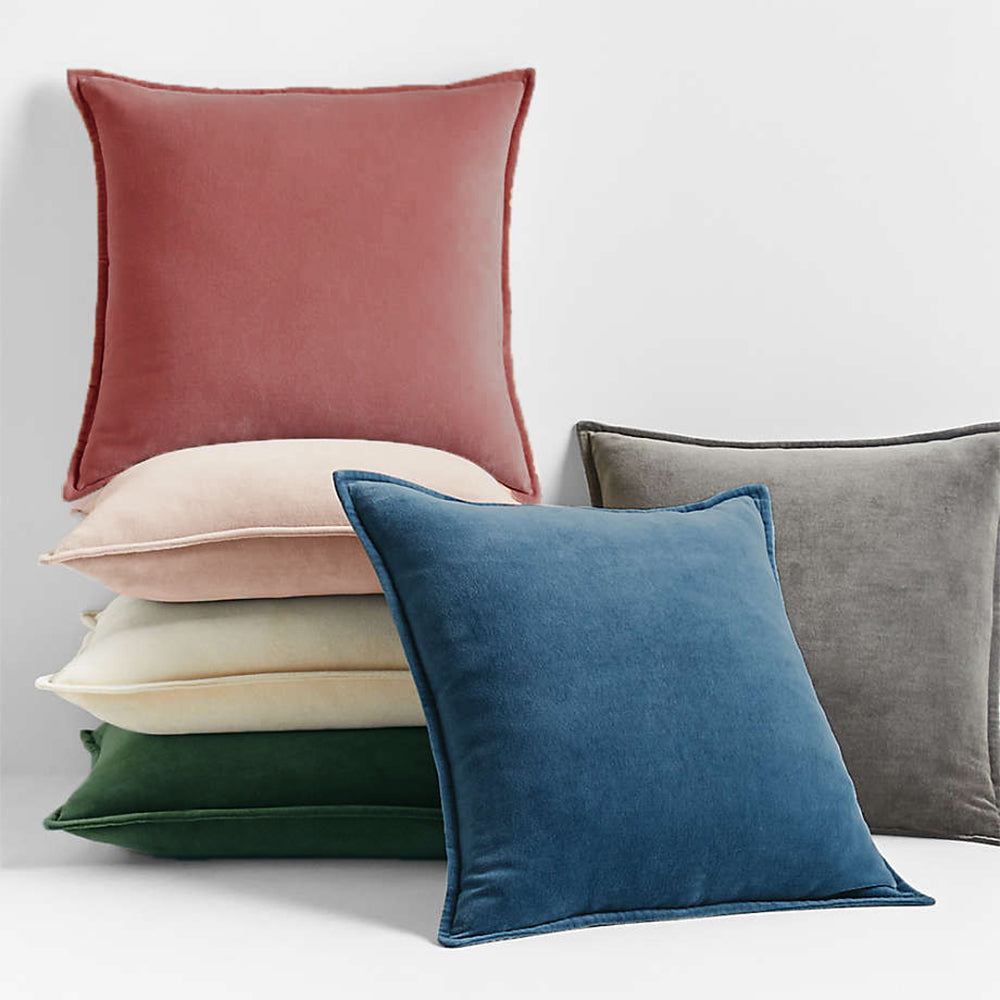 Velvet Throw Pillow with Insert