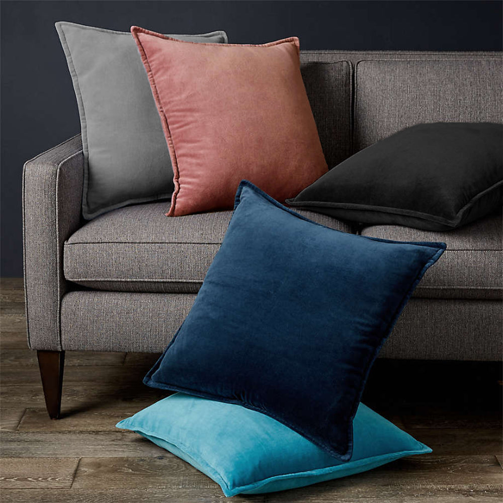 Velvet Throw Pillow with Insert