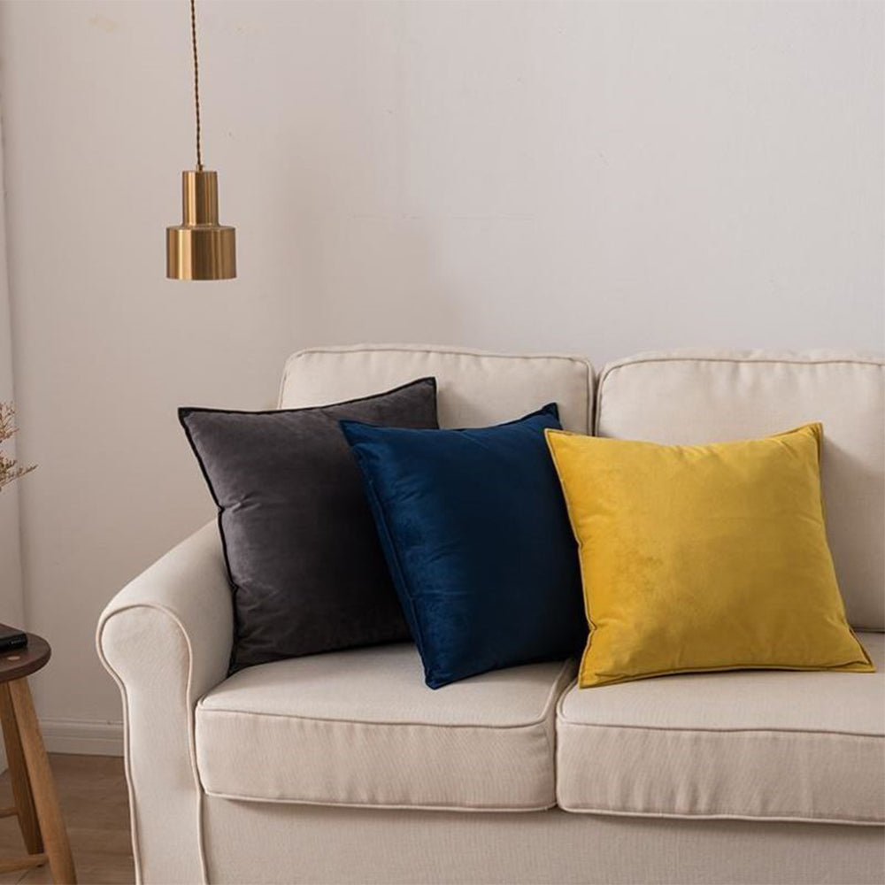 Velvet Throw Pillow with Insert