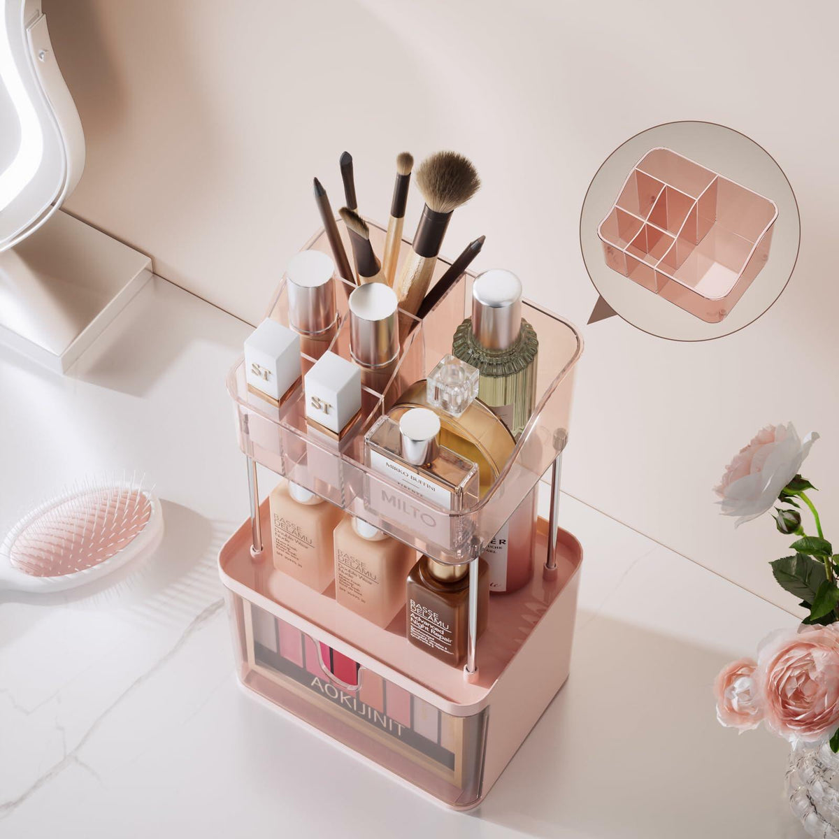 3-Tier Vanity Organizer with Drawers