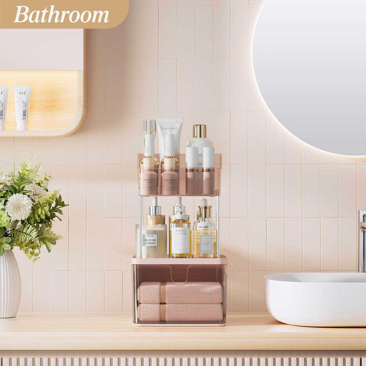 3-Tier Vanity Organizer with Drawers
